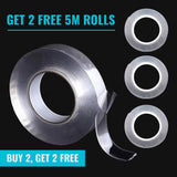 Magic-Grip™  Traceless Self-Adhesive Nano Tape Value Bundle (Buy 2, Get 2 Free) - 5M Rolls