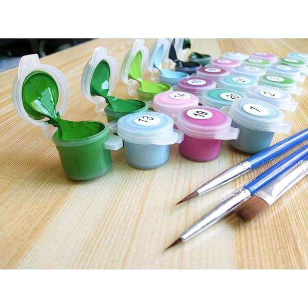 Picarts™ Colorful Mandala Cat Paint-By-Numbers Kit