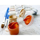Vintage Abstract Wise Owls Paint-By-Numbers Kit