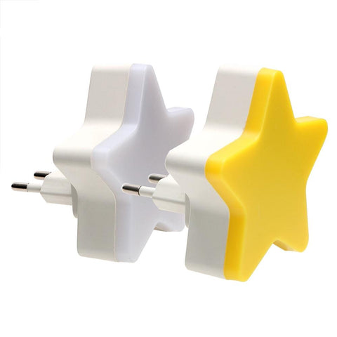 Cute Star Night Light With Smart Light Sensor