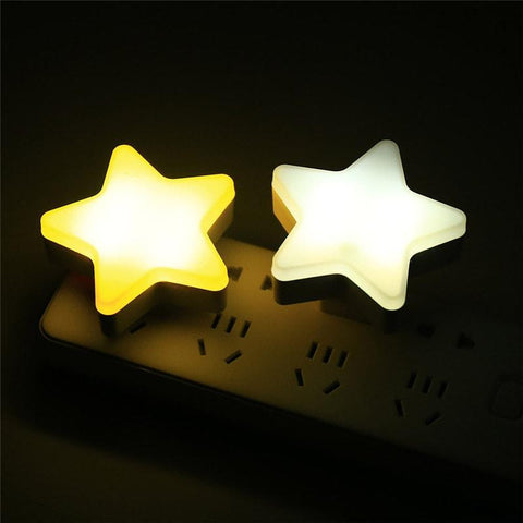 Cute Star Night Light With Smart Light Sensor