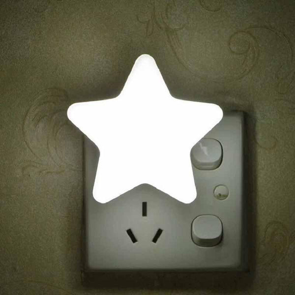 Cute Star Night Light With Smart Light Sensor
