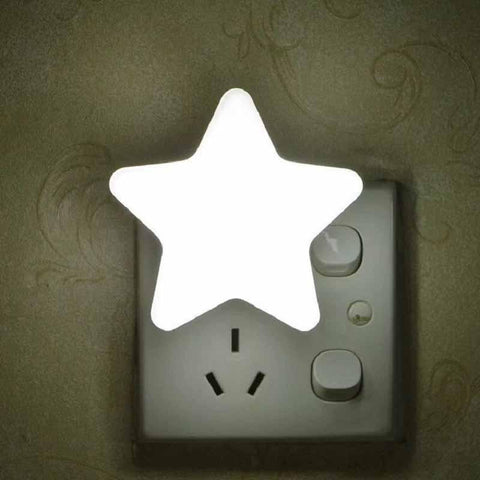 Cute Star Night Light With Smart Light Sensor