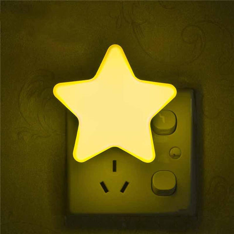 Cute Star Night Light With Smart Light Sensor