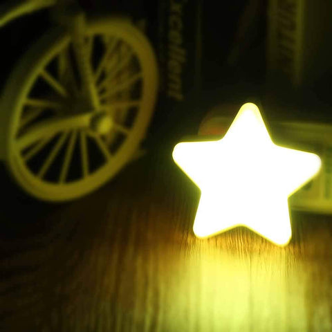 Cute Star Night Light With Smart Light Sensor