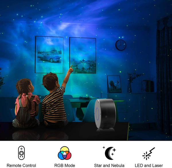 RelaxGlow™ Starry Sky Galaxy Projection Light (Enhanced Edition)