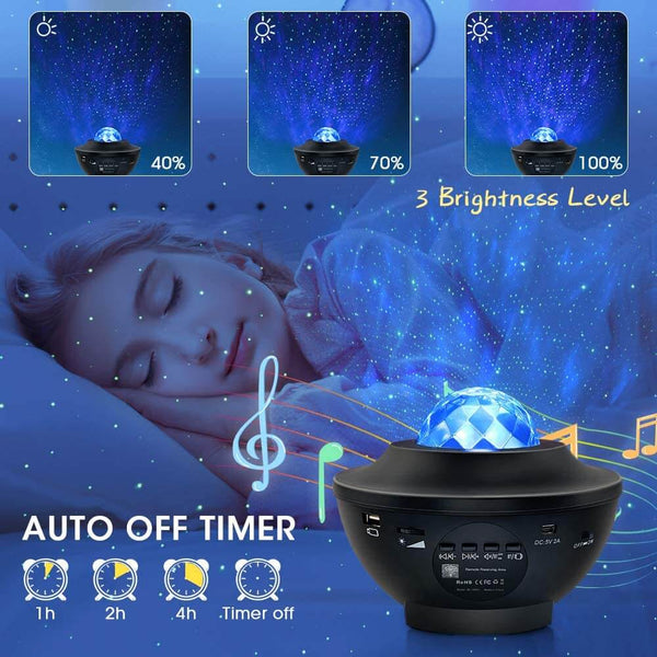 RelaxGlow™ Starry Sky Galaxy Projection Light (Enhanced Edition)