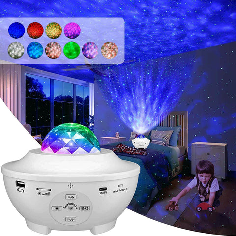 RelaxGlow™ Starry Sky Galaxy Projection Light (Enhanced Edition)