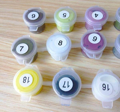 Picarts™ Colorful Rainbow Roses Paint-By-Numbers Kit