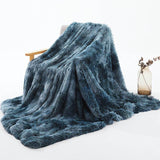 UniCuddle™ Luxury Soft Plush Shaggy Throw Blanket Mystic Blue