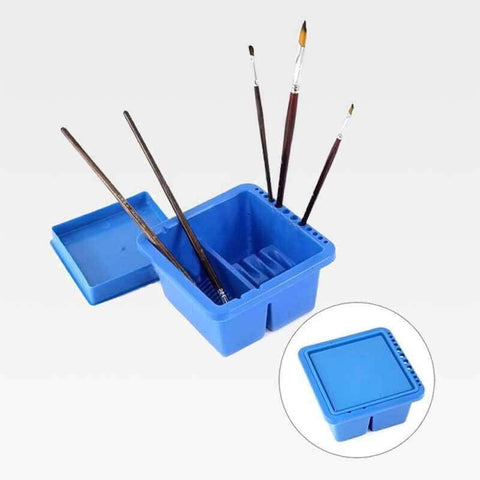 Twin Compartment Brush Washer