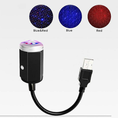 Mini Usb Led Galaxy Stern Projektor Lampe Auto Dach Starry Sky