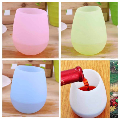 Silicone Wine Glasses (Set of 4)