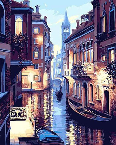 Picarts™ Venice Nights Paint-By-Numbers Kit