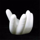 Ceramic Hand Decor Stand For Moon Lamp White