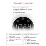 IntelliNight™ Wireless Smart LED Night Light & Alarm Clock WHITE