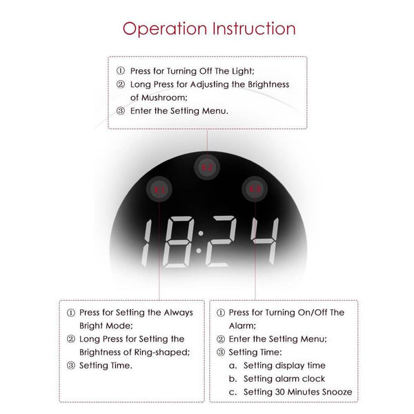 IntelliNight™ Wireless Smart LED Night Light & Alarm Clock