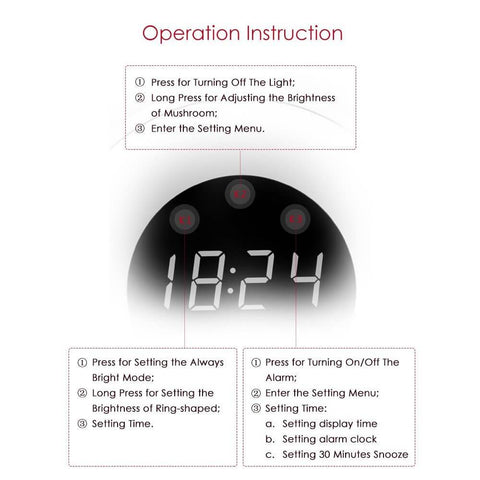 IntelliNight™ Wireless Smart LED Night Light & Alarm Clock