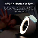 IntelliNight™ Wireless Smart LED Night Light & Alarm Clock WHITE
