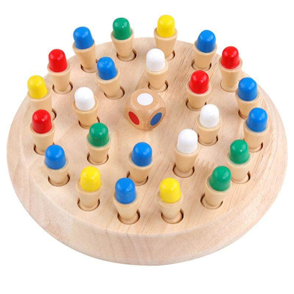 MemoMatch™ Wooden Memory Color Match Board Game