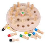 MemoMatch™ Wooden Memory Color Stick Match Board Game