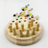 MemoMatch™ Wooden Memory Color Stick Match Board Game