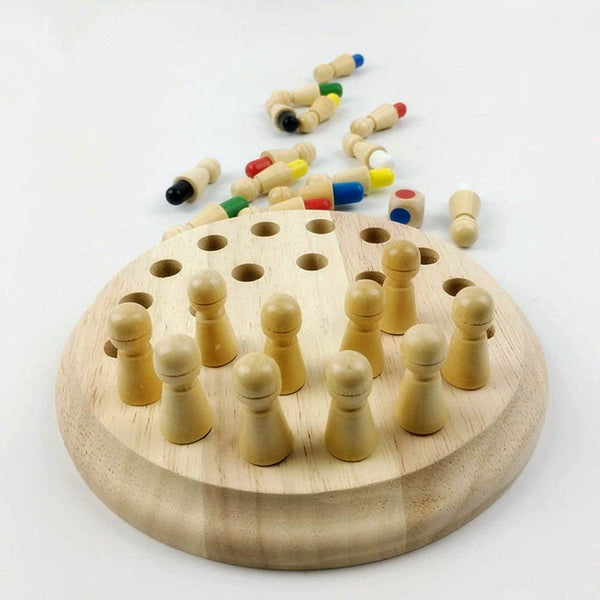 MemoMatch™ Wooden Memory Color Match Board Game