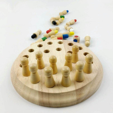 MemoMatch™ Wooden Memory Color Match Board Game