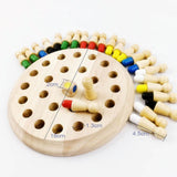 MemoMatch™ Wooden Memory Color Stick Match Board Game