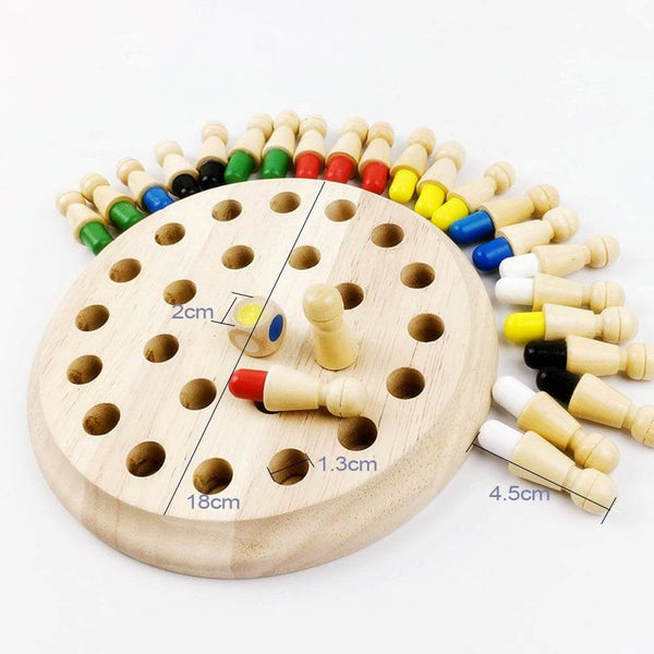 MemoMatch™ Wooden Memory Color Match Board Game