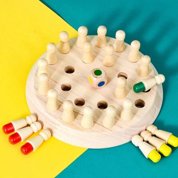 MemoMatch™ Wooden Memory Color Match Board Game