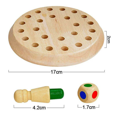 MemoMatch™ Wooden Memory Color Match Board Game