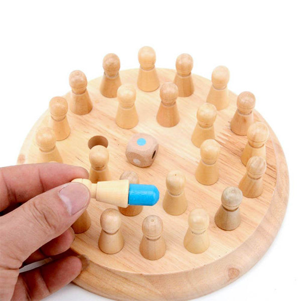 MemoMatch™ Wooden Memory Color Match Board Game