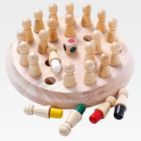 MemoMatch™ Wooden Memory Color Match Board Game