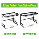 LuxRack™ Customizable Over Sink Dish Drying Rack (Upgraded Design)
