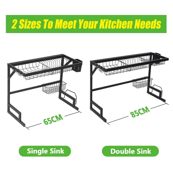 LuxRack™ Customizable Over Sink Dish Drying Rack (New Design)