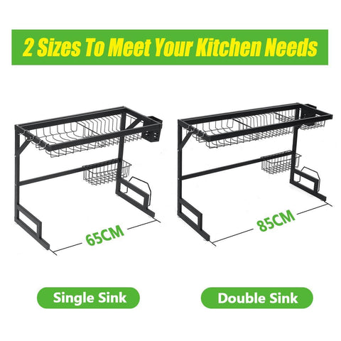 LuxRack™ Customizable Over Sink Dish Drying Rack (New Design)