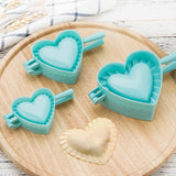 DeliDough™ Creative DIY 2-In-1 Dough Press Mold & Cutter (4 Different Shapes) Heart / Small