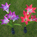 Lily Solar Garden Lights Red