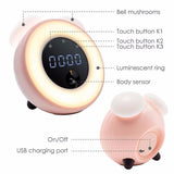 IntelliNight™ Wireless Smart LED Night Light & Alarm Clock WHITE