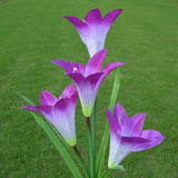 Lily Solar Garden Lights Red