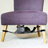 COZILY™ Under Chair Cat Hammock Grey and Beige