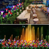 Lily Solar Garden Lights Purple