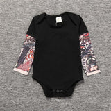2019 Tattoo Sleeve Print Baby Romper