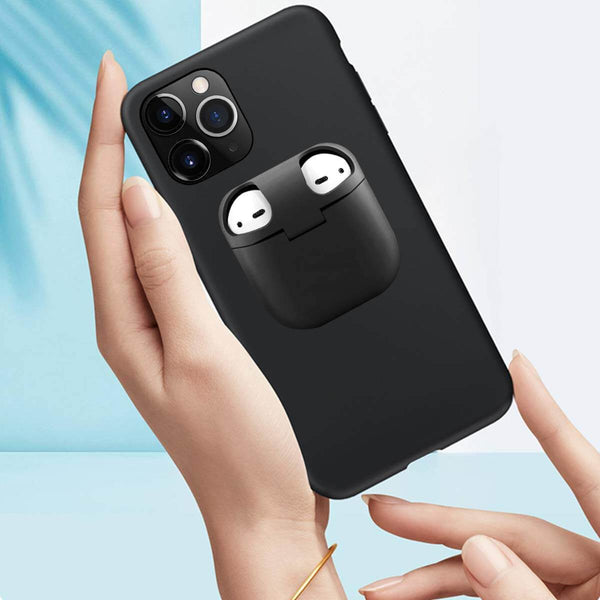 PodsPocket™ 2-In-1 iPhone Case With AirPods Holder