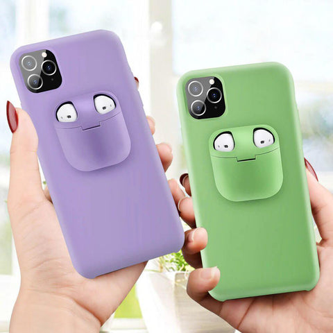 PodsPocket™ 2-In-1 iPhone Case With AirPods Holder