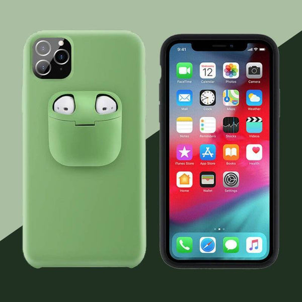 PodsPocket™ 2-In-1 iPhone Case With AirPods Holder