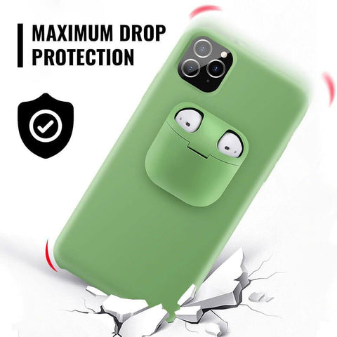 PodsPocket™ 2-In-1 iPhone Case With AirPods Holder