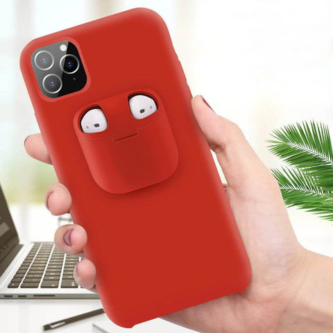 PodsPocket™ 2-In-1 iPhone Case With AirPods Holder
