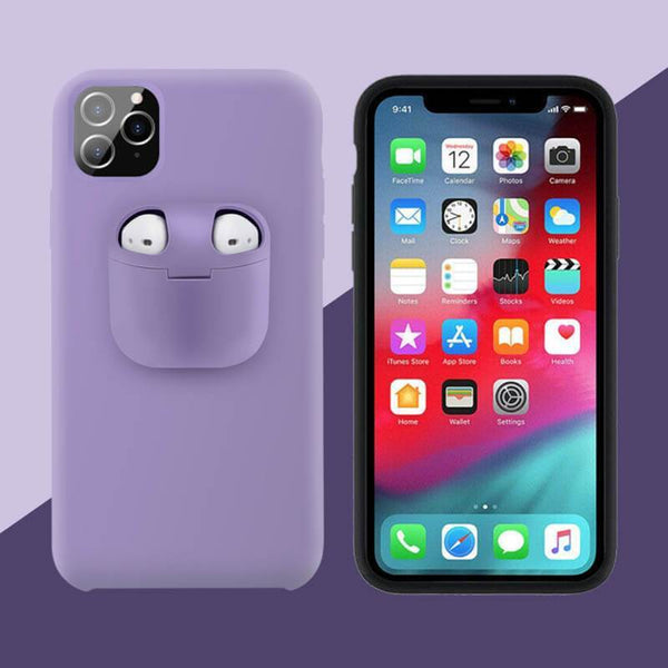 PodsPocket™ 2-In-1 iPhone Case With AirPods Holder